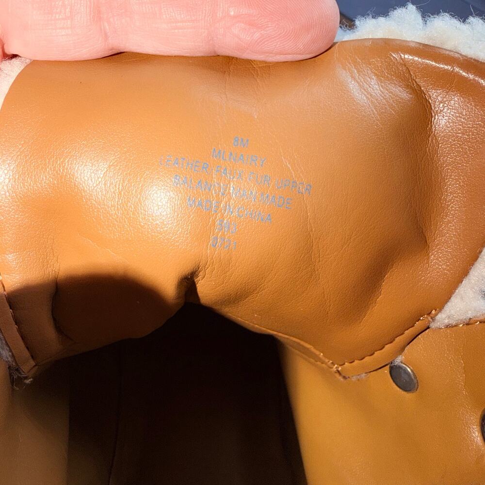 Marc Fisher Ltd MLNAIRY Shearling Lug Sole Hiker Boots Women’s 8M - Picture 13 of 15